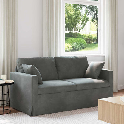 Divano Grigio scuro 158 x 78 x 80 cm Velluto | homemem39
