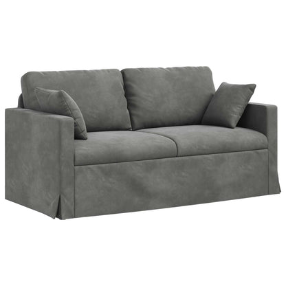 Divano Grigio scuro 158 x 78 x 80 cm Velluto | homemem39