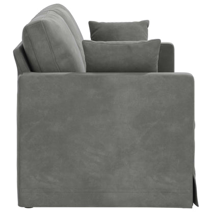 Divano Grigio scuro 158 x 78 x 80 cm Velluto | homemem39