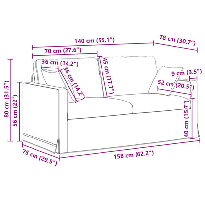 Divano Verde Scuro 158 x 78 x 80 cm Velluto | homemem39