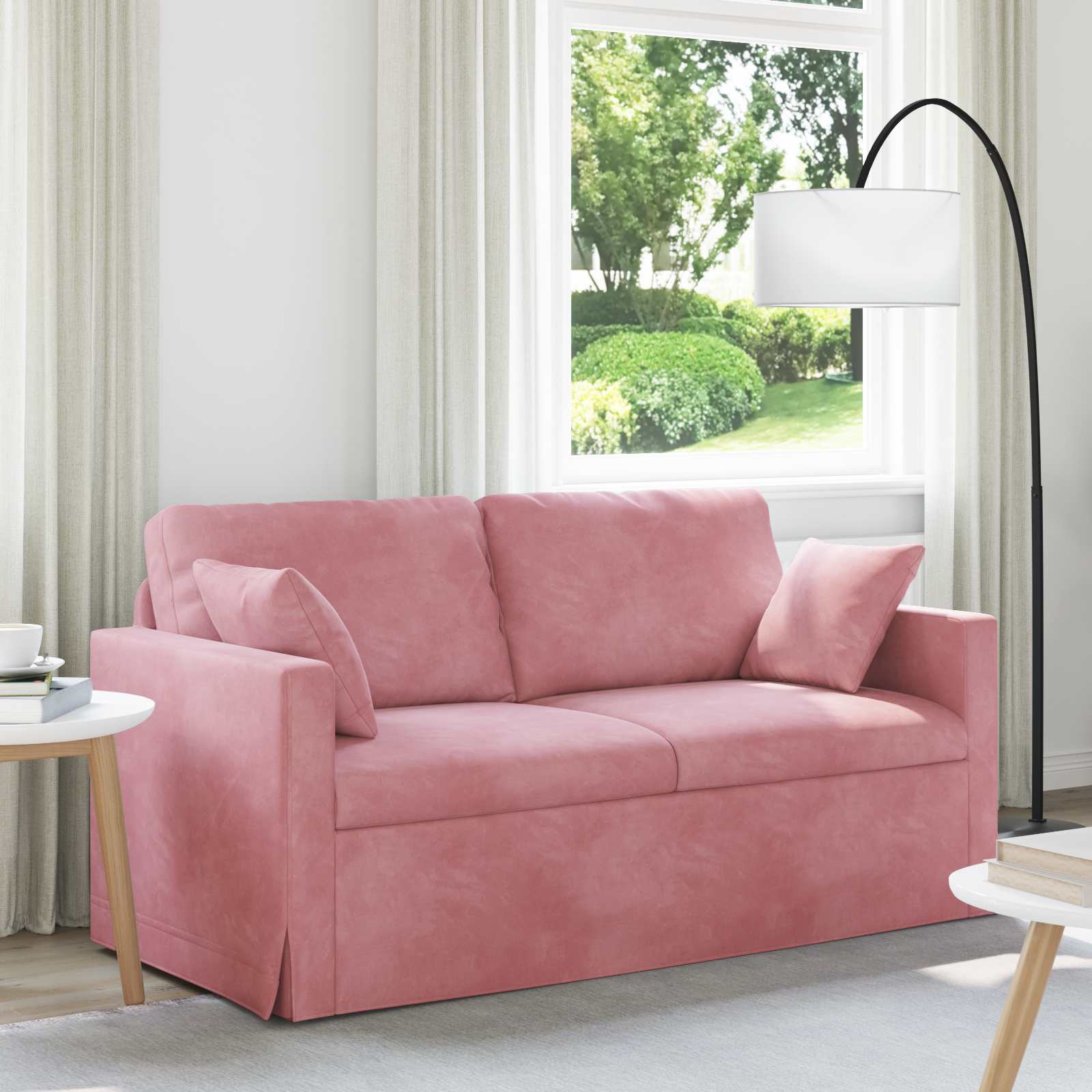 Divano Rosa 158 x 78 x 80 cm Velluto | homemem39