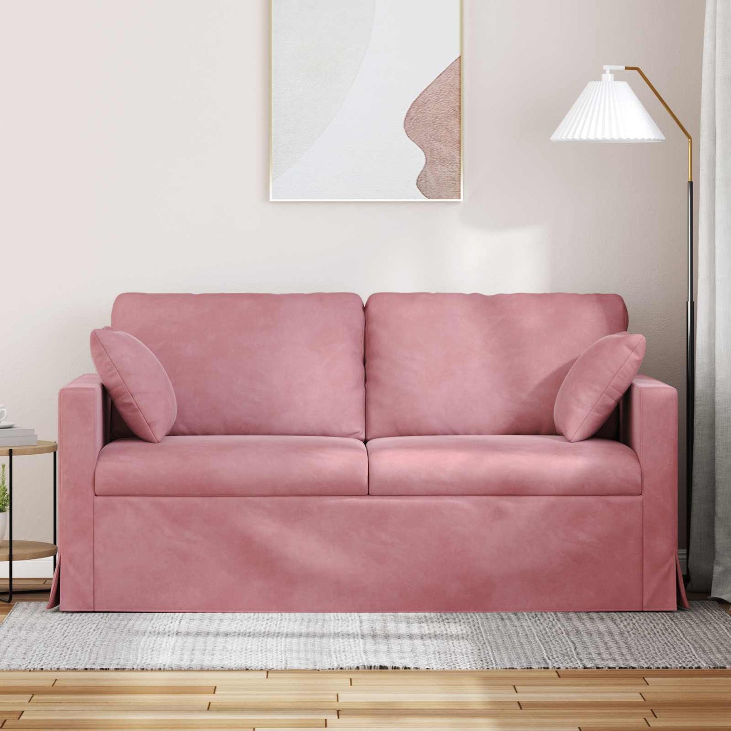 Divano Rosa 158 x 78 x 80 cm Velluto | homemem39