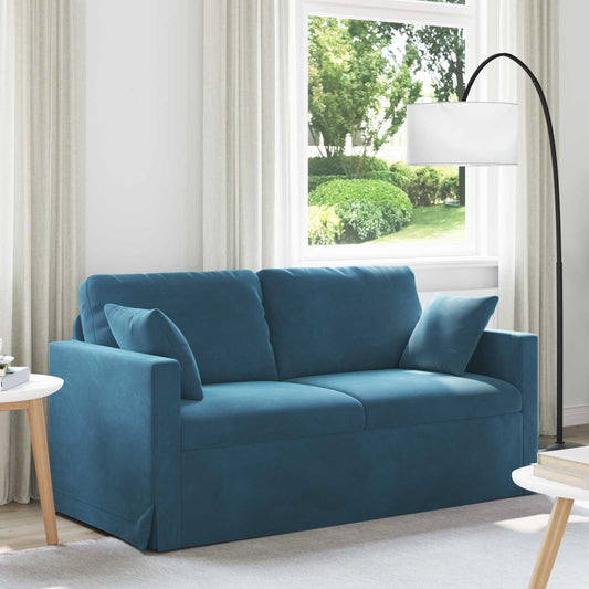 Divano Blu 158 x 78 x 80 cm Velluto | homemem39