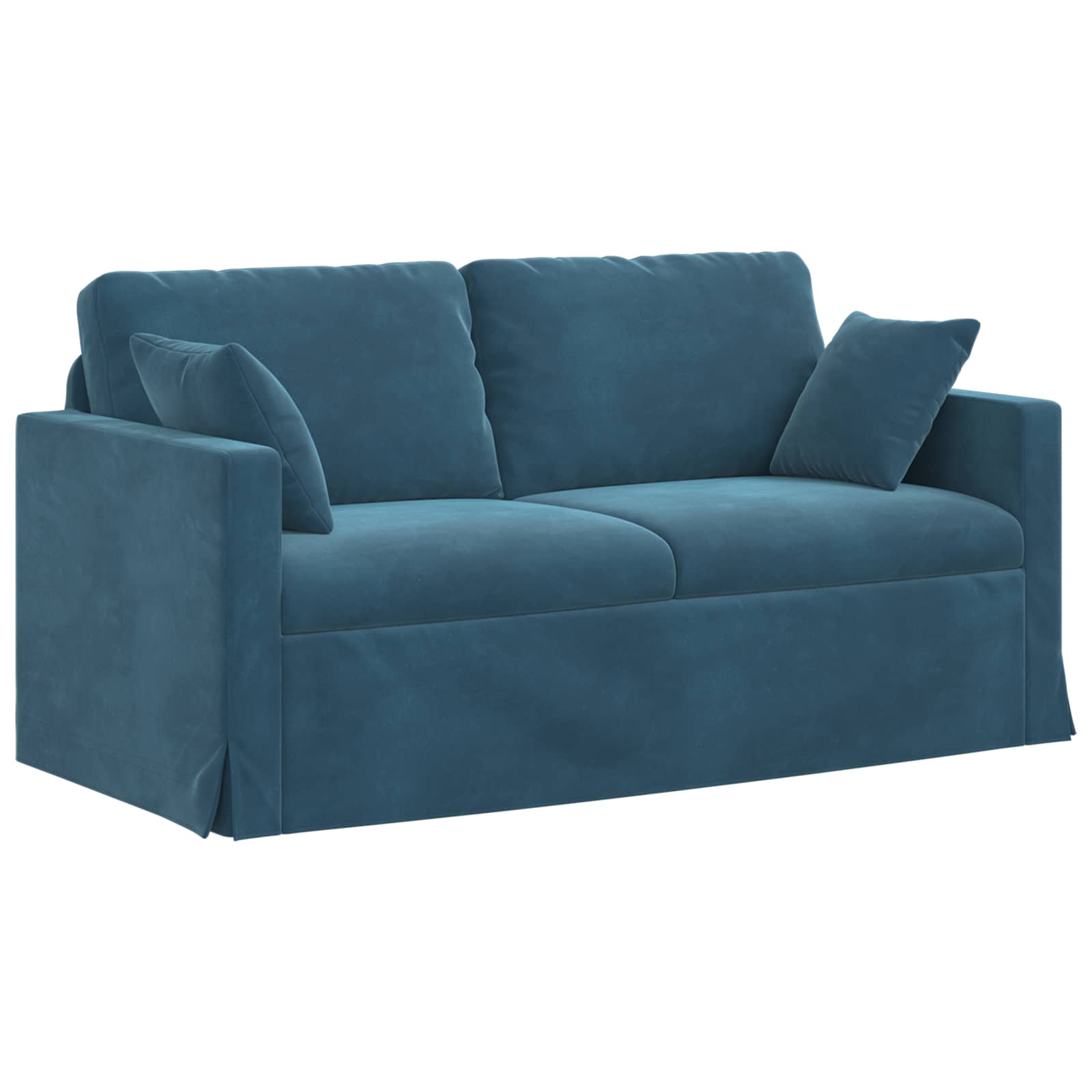 Divano Blu 158 x 78 x 80 cm Velluto | homemem39