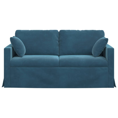 Divano Blu 158 x 78 x 80 cm Velluto | homemem39