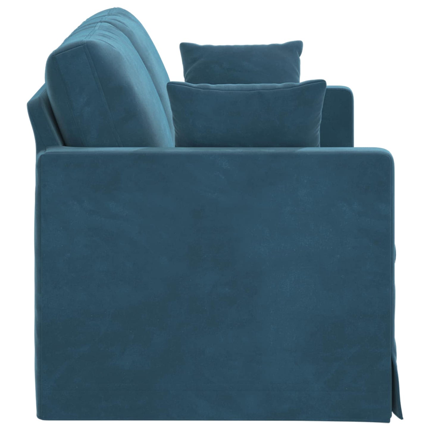 Divano Blu 158 x 78 x 80 cm Velluto | homemem39