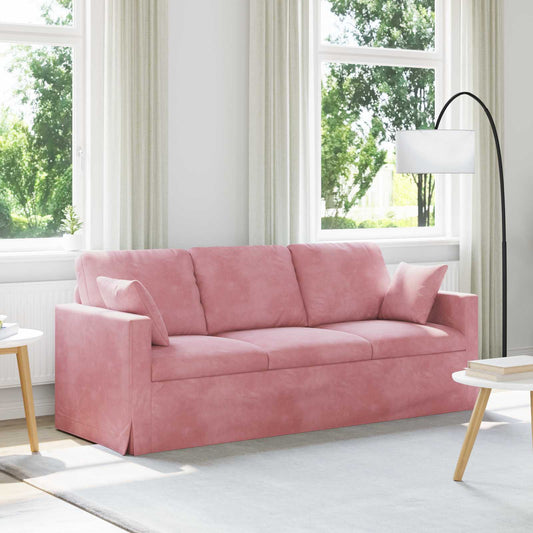 Divano Rosa 198 x 78 x 80 cm Velluto | homemem39
