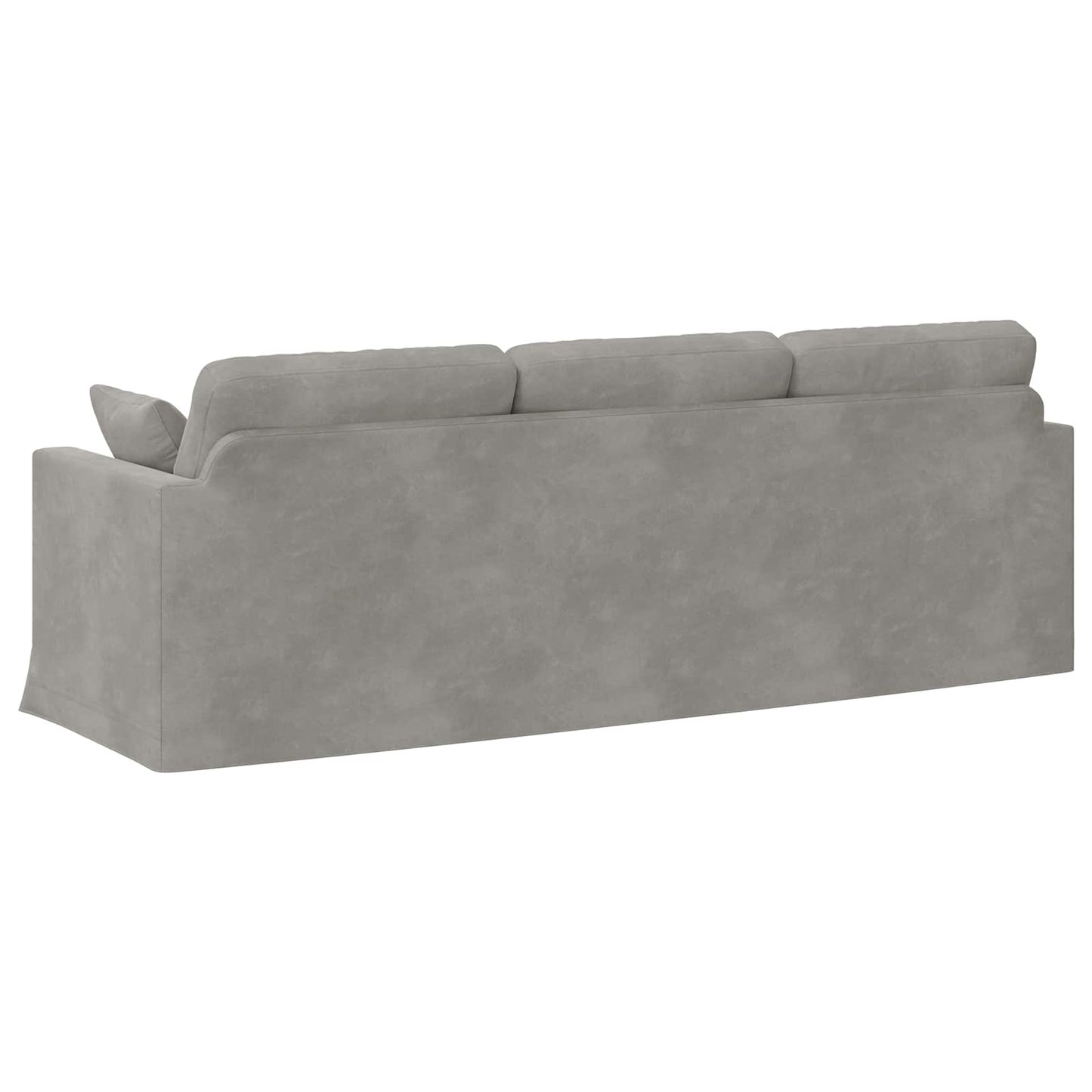 Divano Grigio chiaro 228 x 78 x 80 cm Velluto