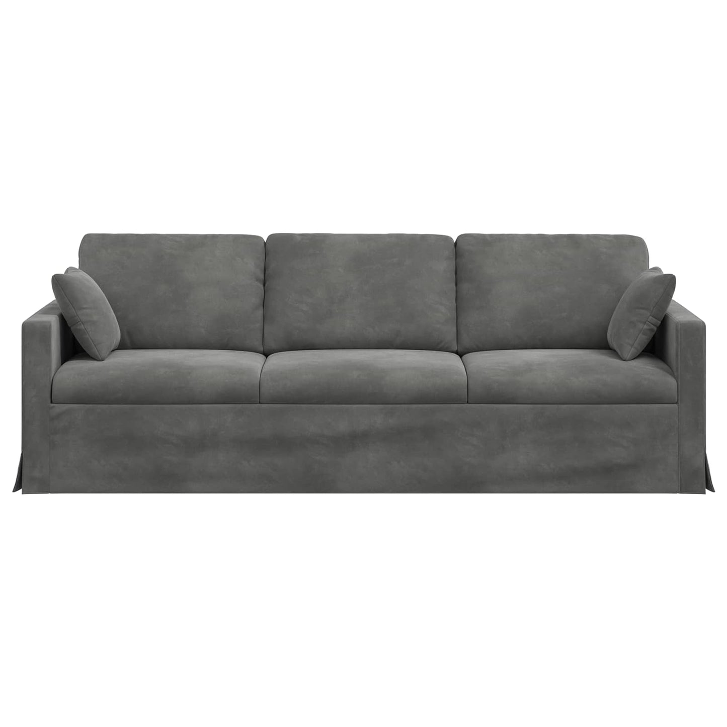 Divano Grigio scuro 228 x 78 x 80 cm Velluto | homemem39