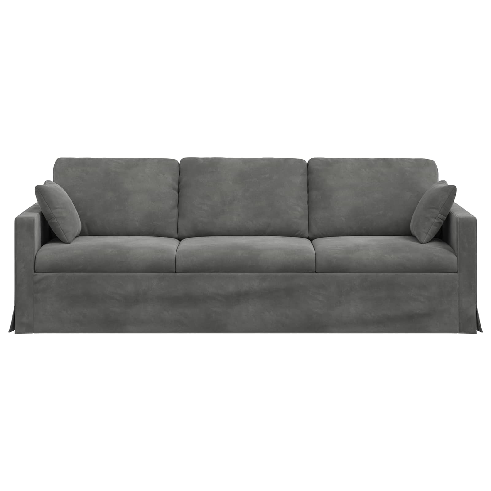 Divano Grigio scuro 228 x 78 x 80 cm Velluto | homemem39