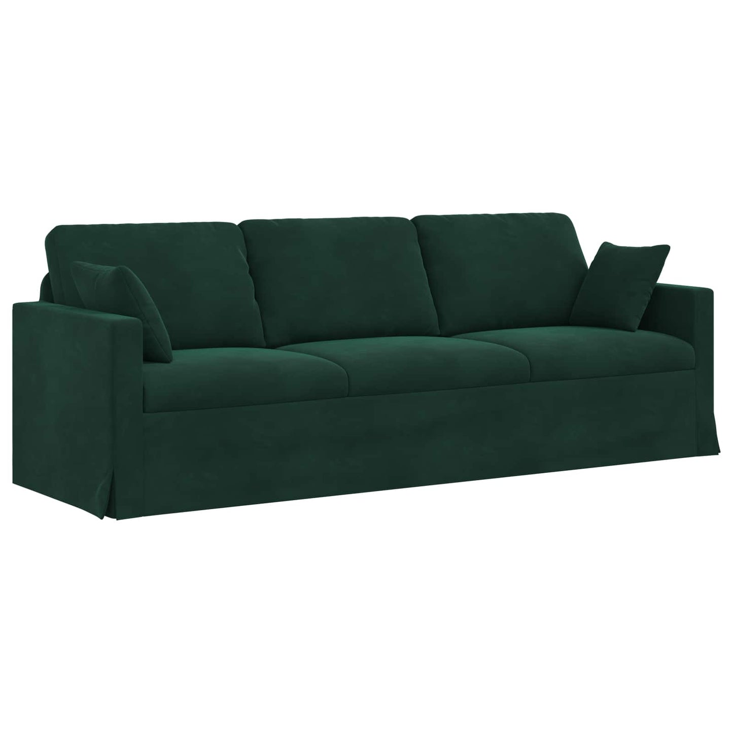 Divano Verde Scuro 228 x 78 x 80 cm Velluto