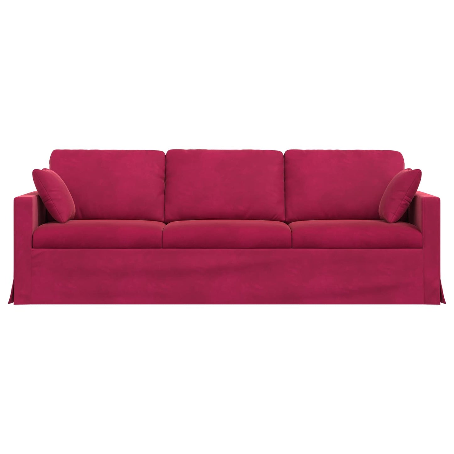 Divano Rosso Vino 228 x 78 x 80 cm Velluto | homemem39