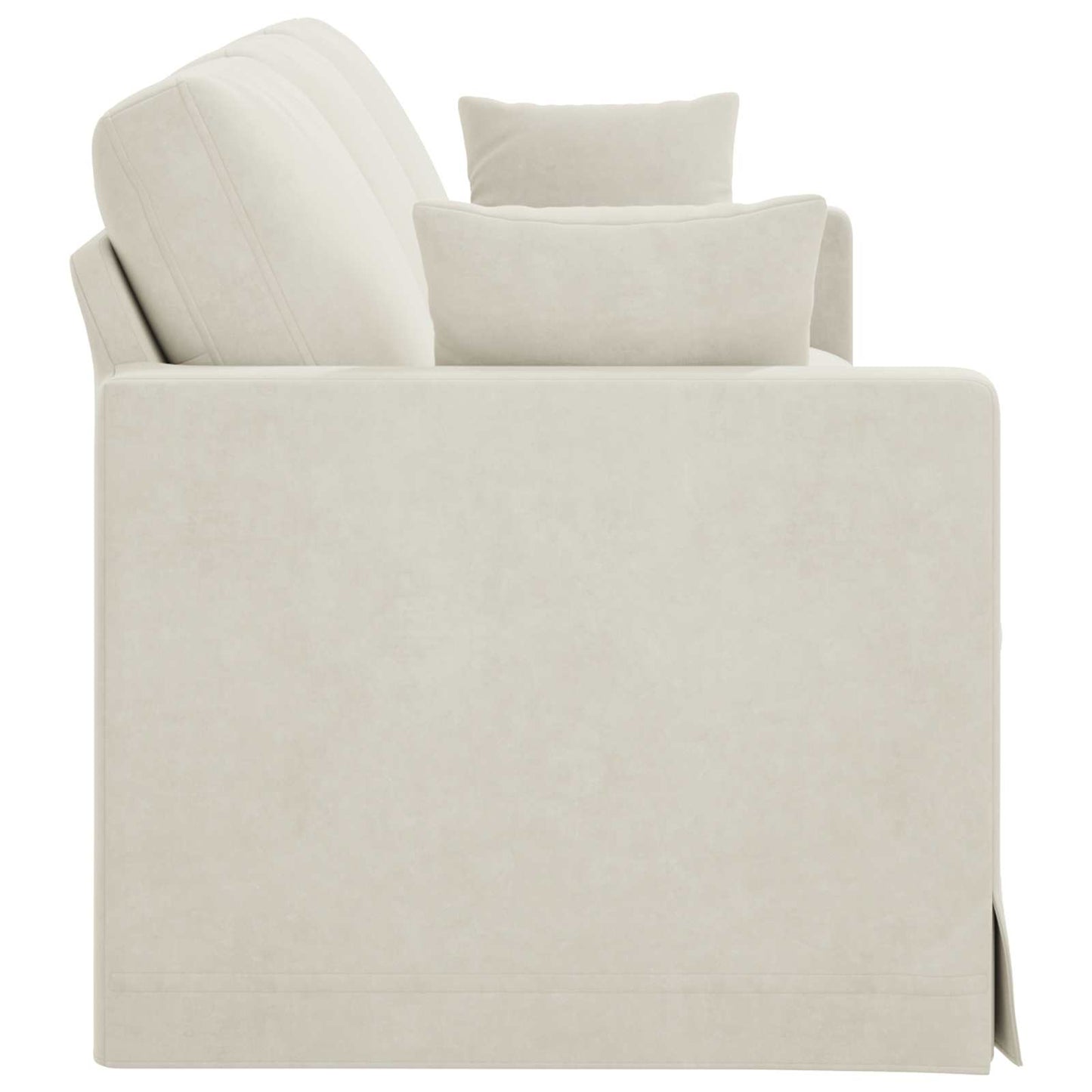 Divano Crema 228 x 78 x 80 cm Velluto | homemem39
