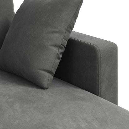 Divano Grigio scuro 178 x 134 x 80 cm Velluto | homemem39