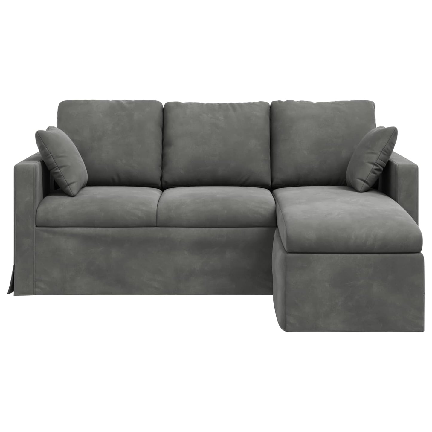 Divano Grigio scuro 178 x 134 x 80 cm Velluto | homemem39