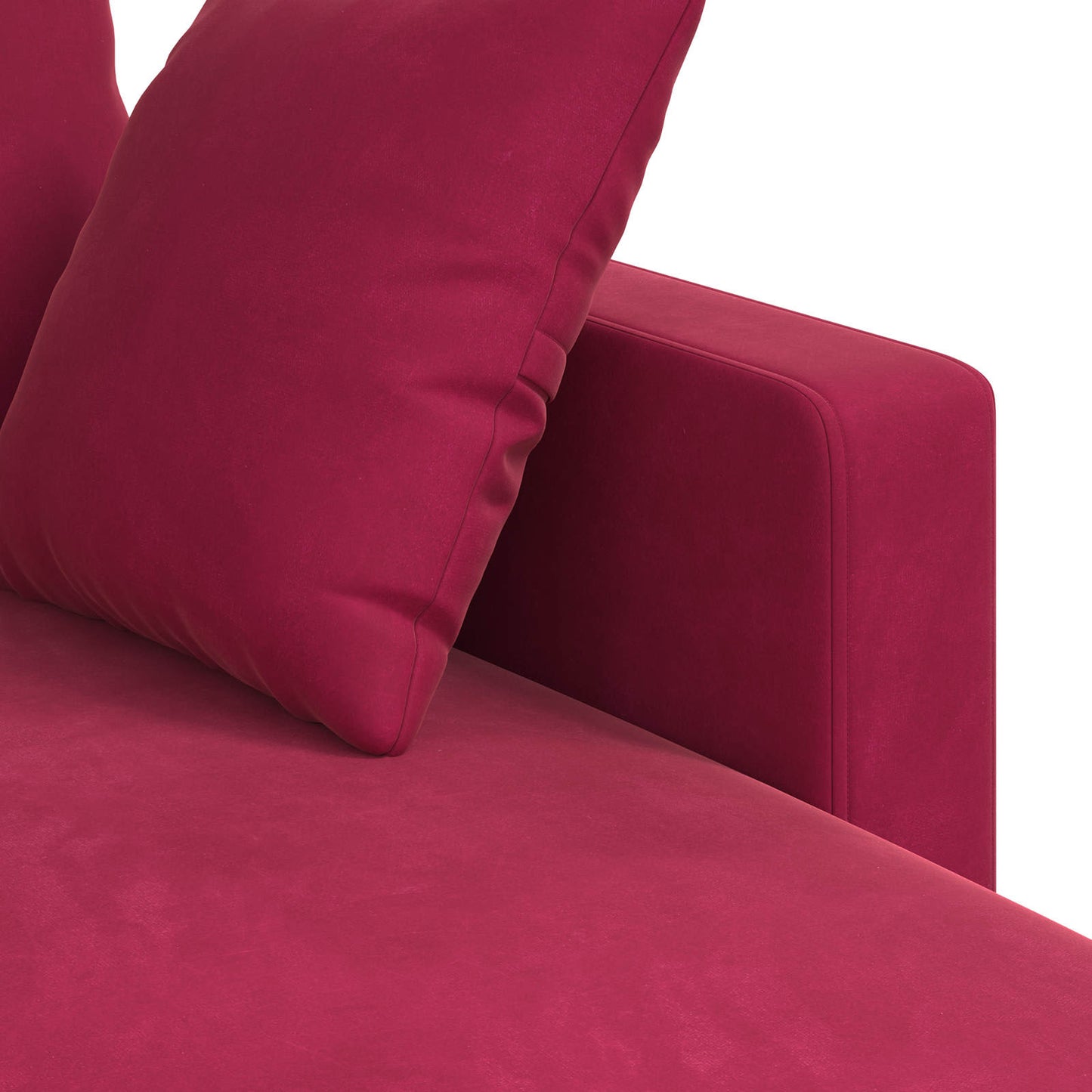 Divano Rosso Vino 178 x 134 x 80 cm Velluto | homemem39