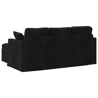 Divano Nero 178 x 134 x 80 cm Velluto | homemem39