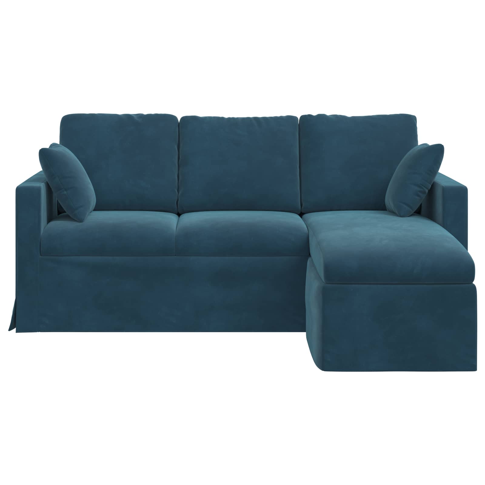 Divano Blu 178 x 134 x 80 cm Velluto | homemem39