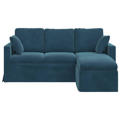 Divano Blu 178 x 134 x 80 cm Velluto | homemem39