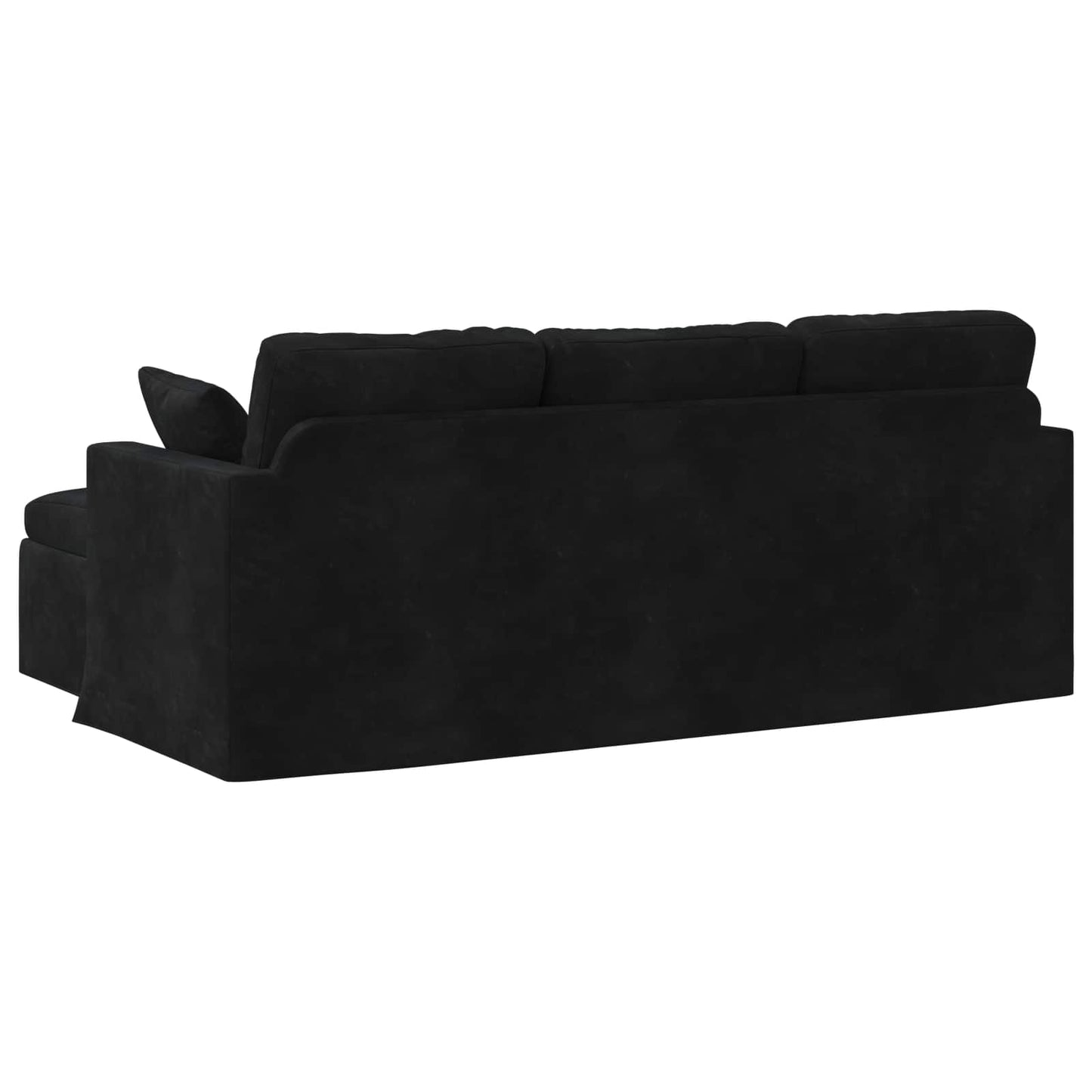 Divano Nero 198 x 134 x 80 cm Velluto | homemem39