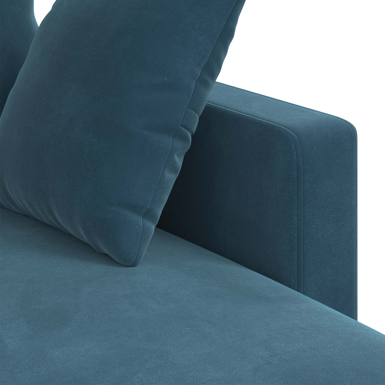 Divano Blu 198 x 134 x 80 cm Velluto | homemem39
