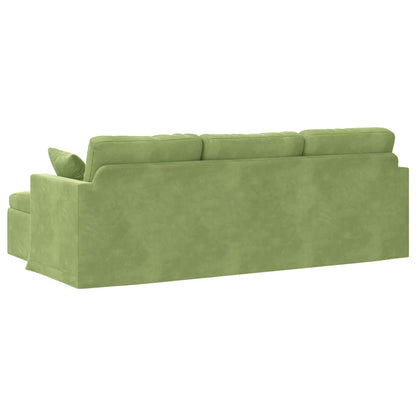 Divano Verde chiaro 228 x 134 x 80 cm Velluto | homemem39