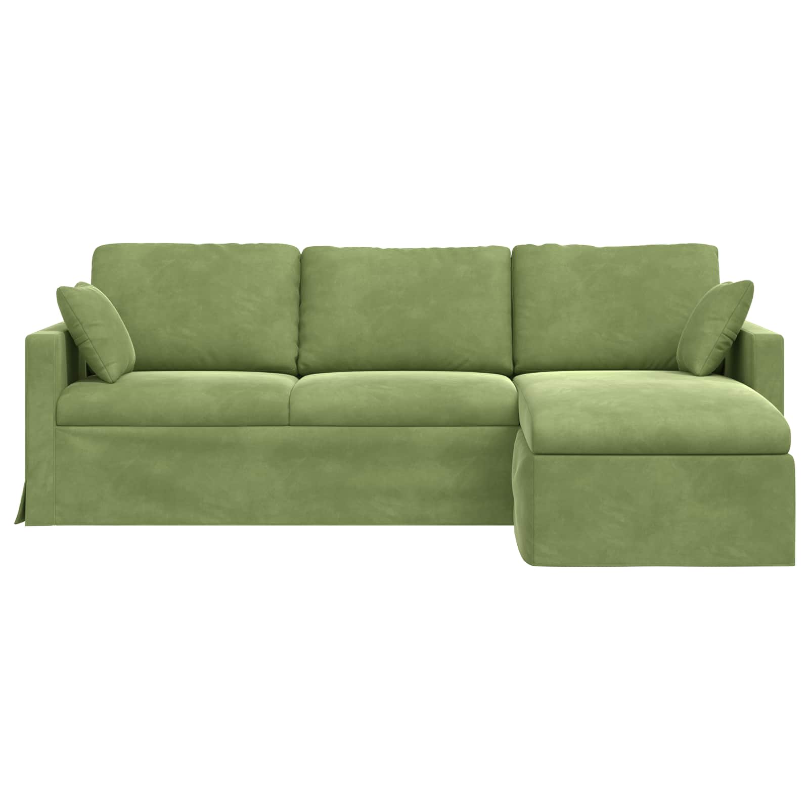 Divano Verde chiaro 228 x 134 x 80 cm Velluto | homemem39