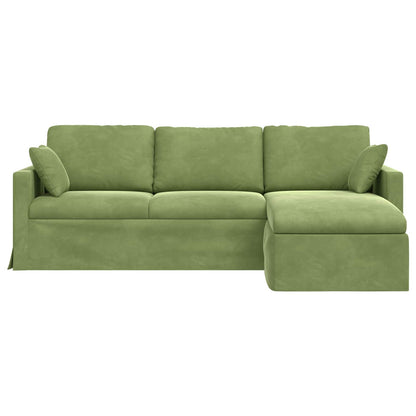 Divano Verde chiaro 228 x 134 x 80 cm Velluto | homemem39