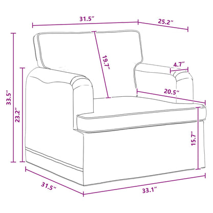 Divano Grigio scuro 84 x 80 x 85 cm Tessuto | homemem39