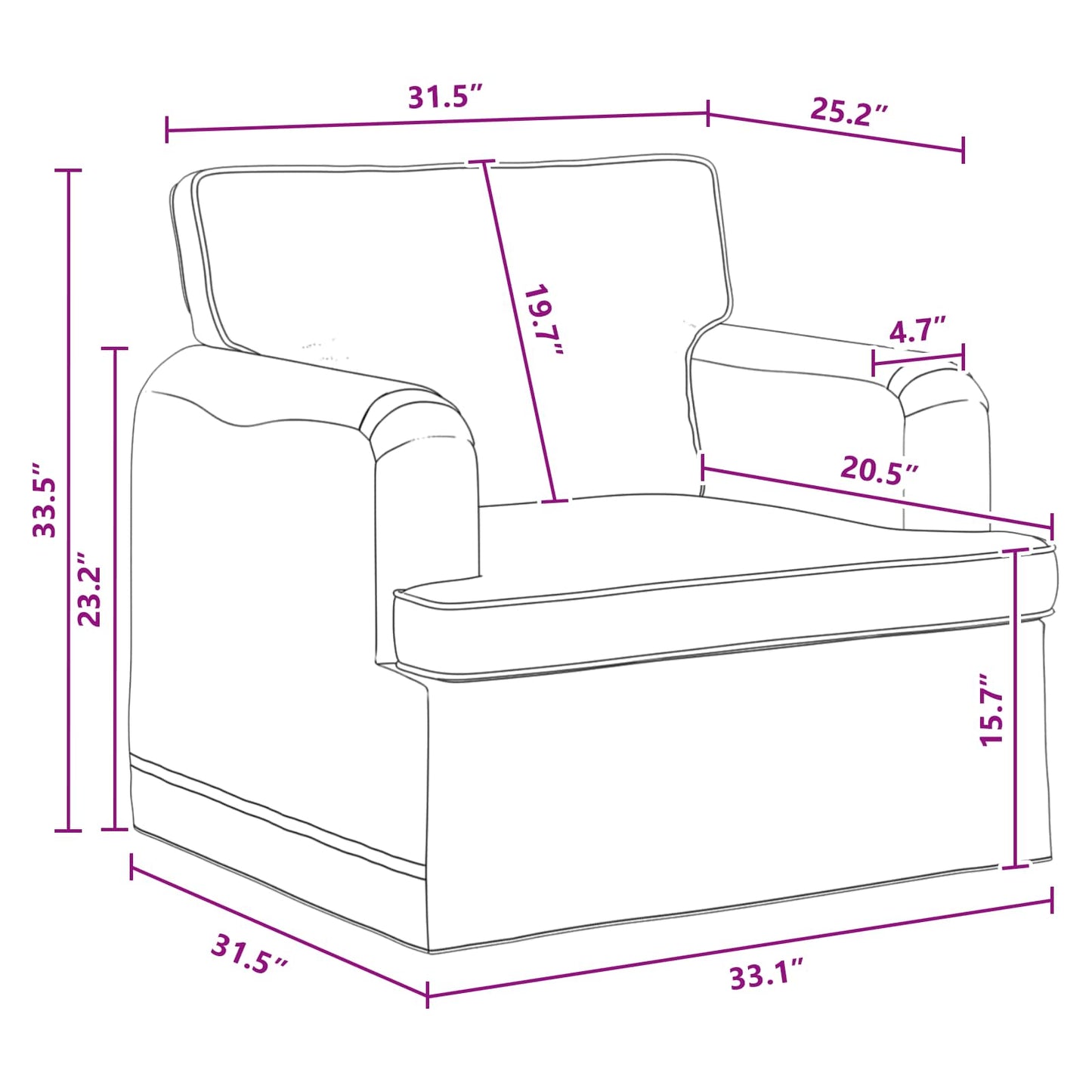 Divano Grigio scuro 84 x 80 x 85 cm Tessuto