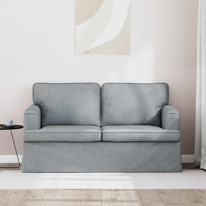 Divano Grigio chiaro 144 x 80 x 85 cm Tessuto