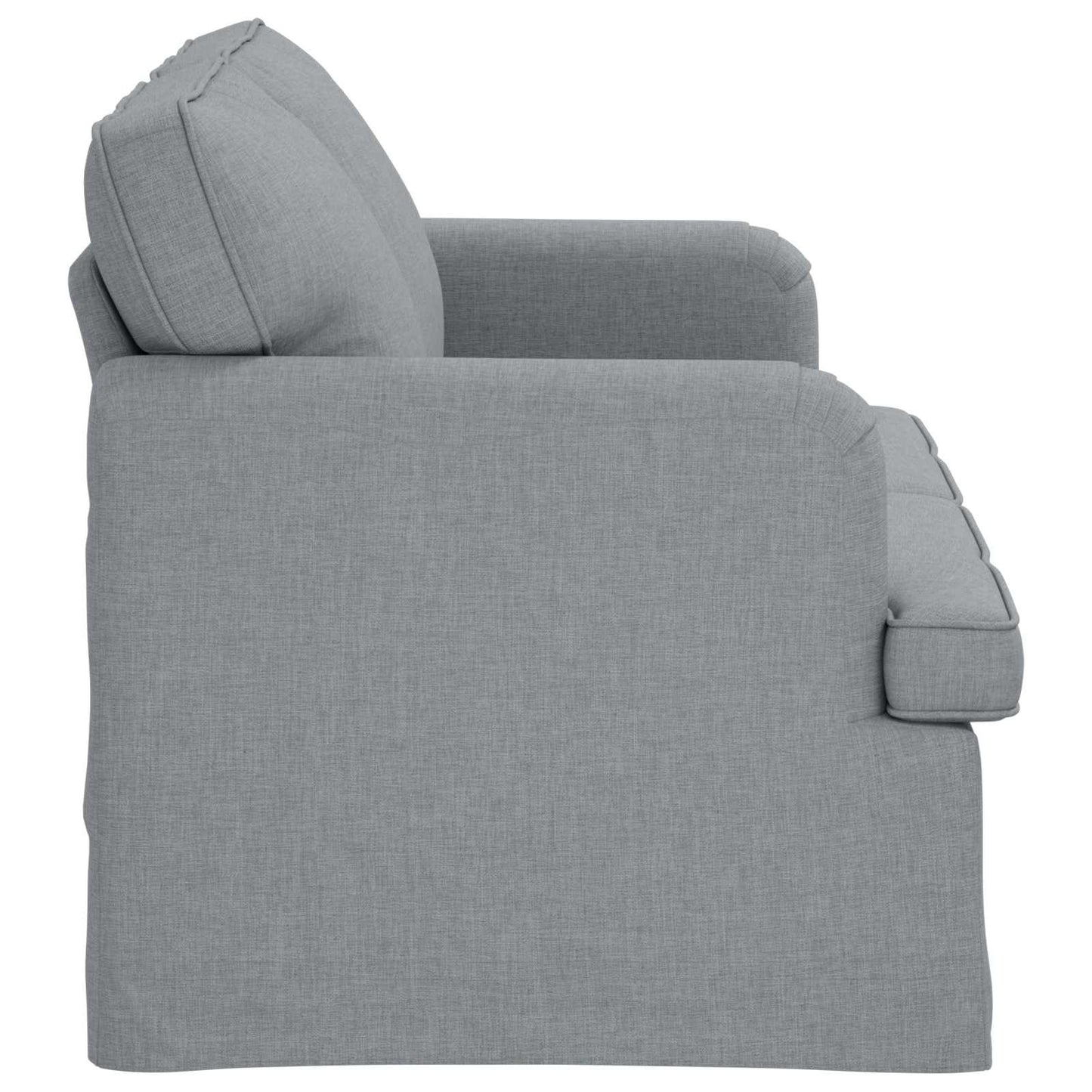 Divano Grigio chiaro 144 x 80 x 85 cm Tessuto