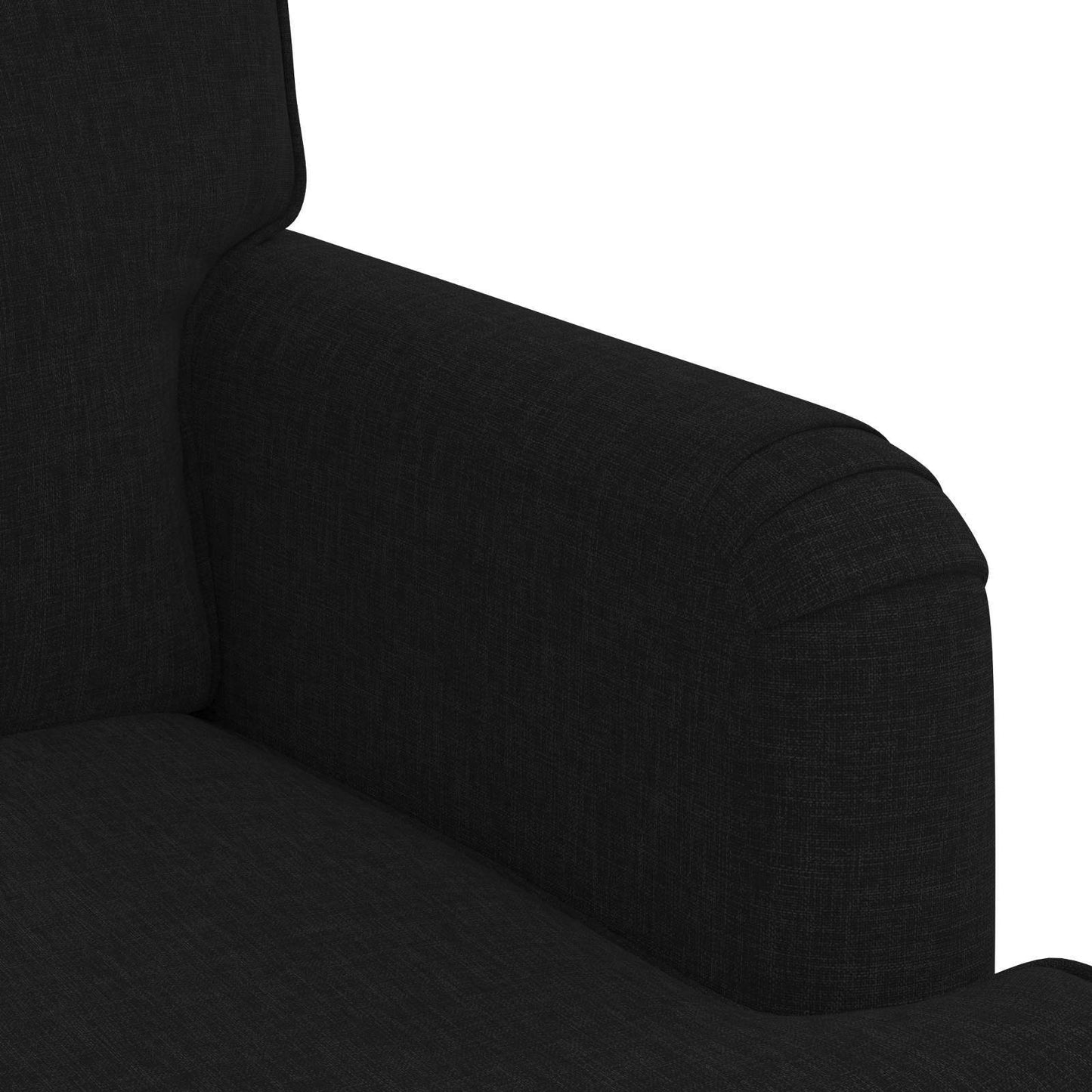 Divano Nero 144 x 80 x 85 cm Tessuto | homemem39