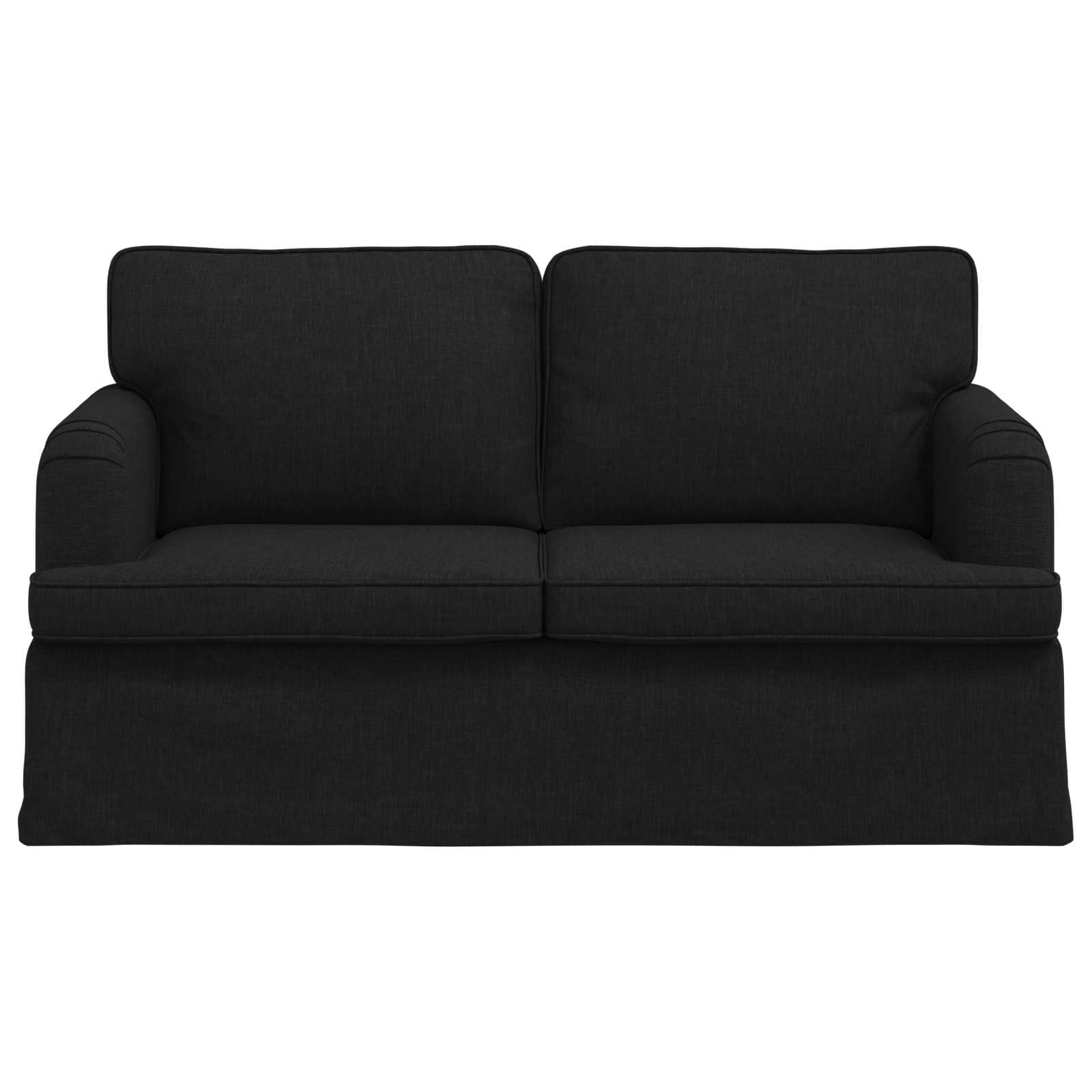Divano Nero 144 x 80 x 85 cm Tessuto | homemem39