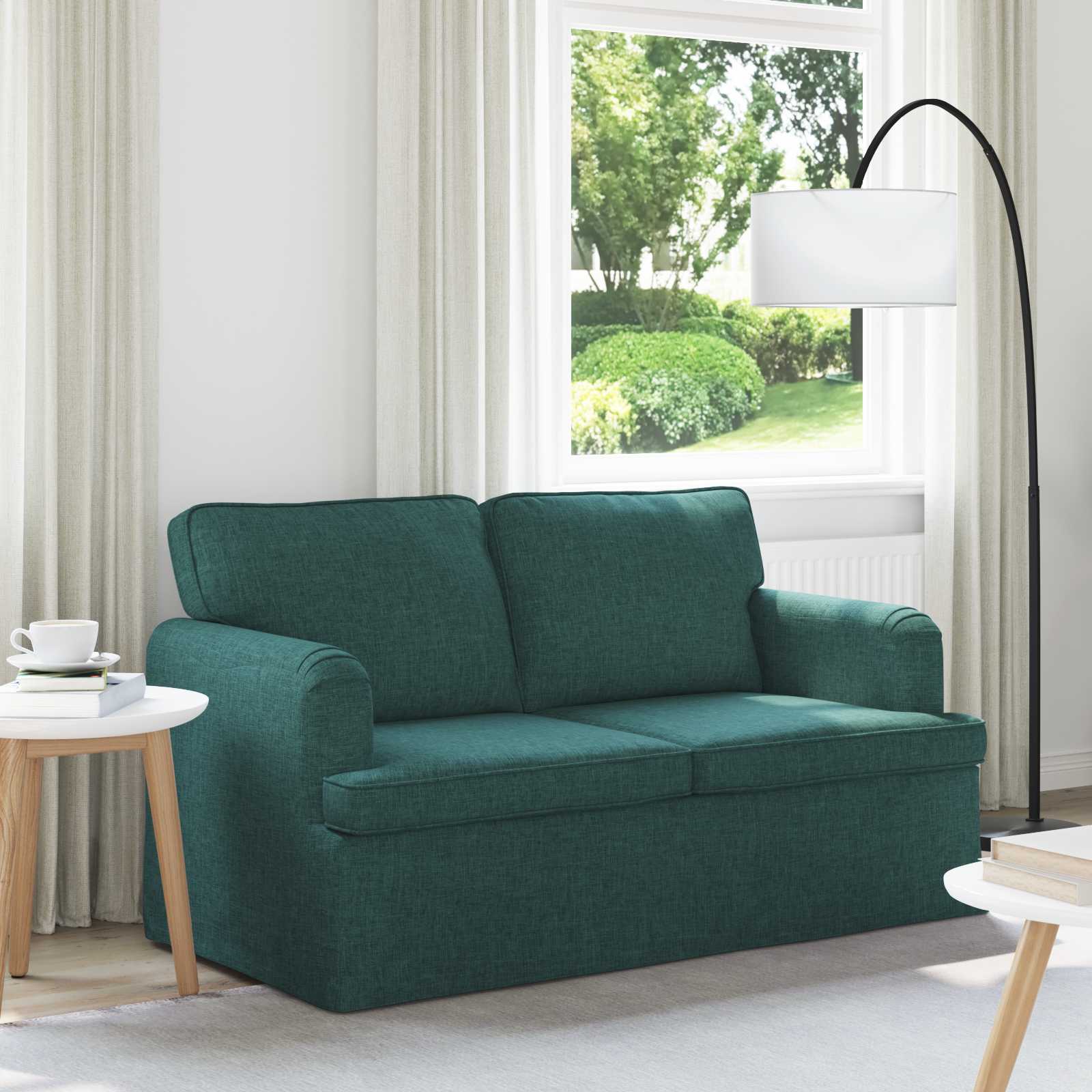 Divano Verde Scuro 144 x 80 x 85 cm Tessuto | homemem39