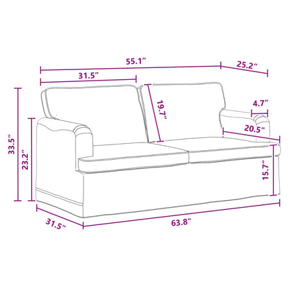 Divano Grigio scuro 162 x 80 x 85 cm Tessuto | homemem39