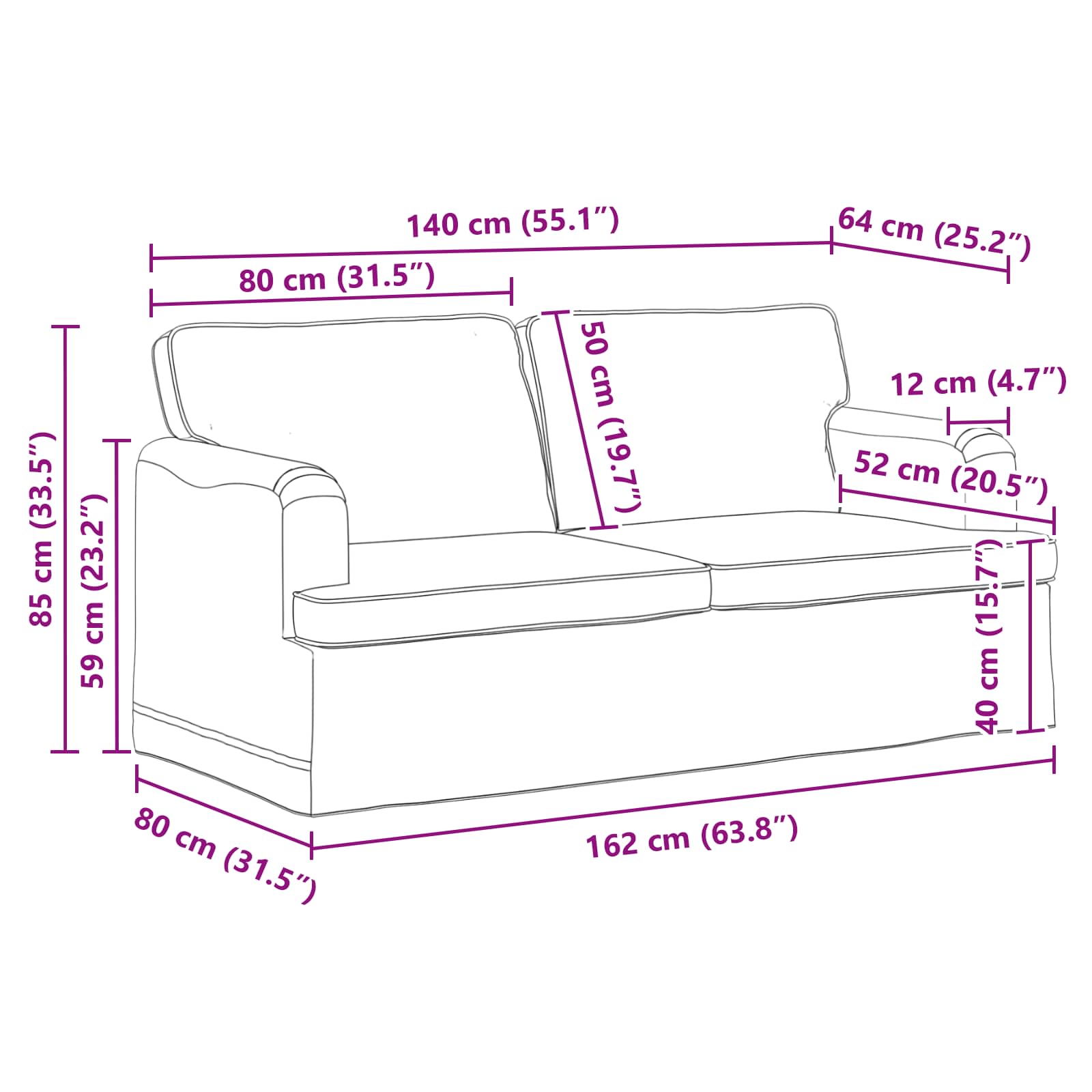 Divano Talpa 162 x 80 x 85 cm Tessuto | homemem39