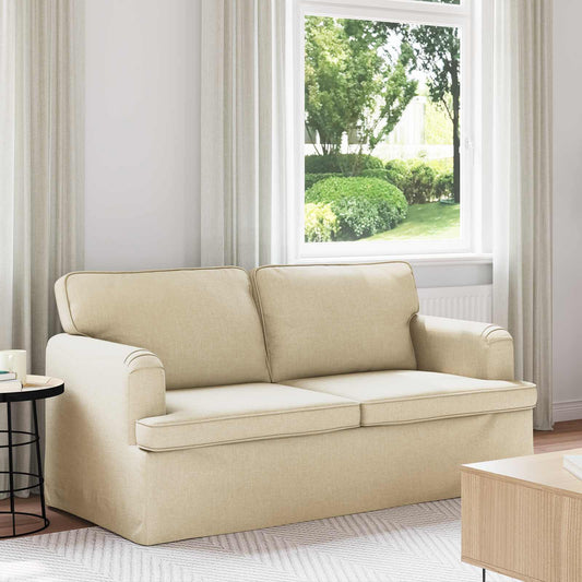 Divano Crema 162 x 80 x 85 cm Tessuto | homemem39