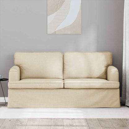 Divano Crema 162 x 80 x 85 cm Tessuto | homemem39