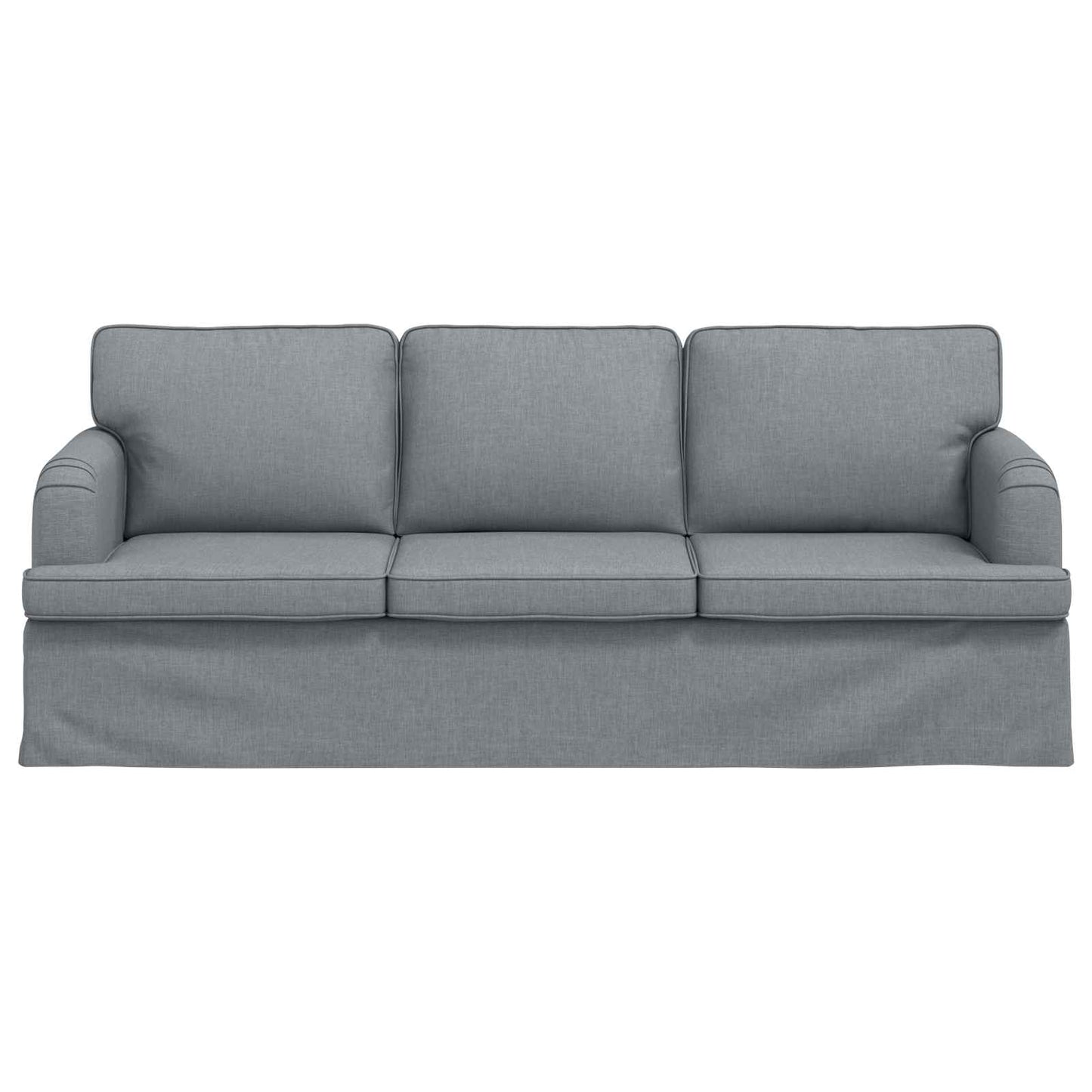 Divano Grigio chiaro 201 x 80 x 85 cm Tessuto
