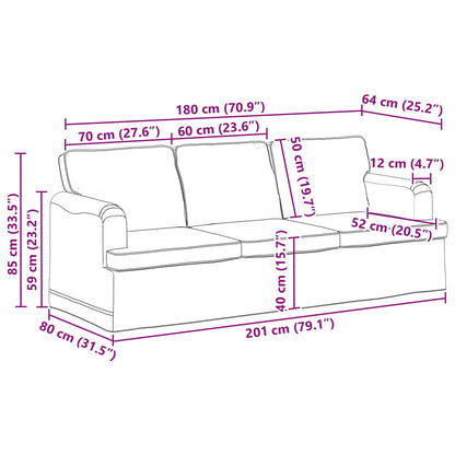 Divano Talpa 201 x 80 x 85 cm Tessuto | homemem39