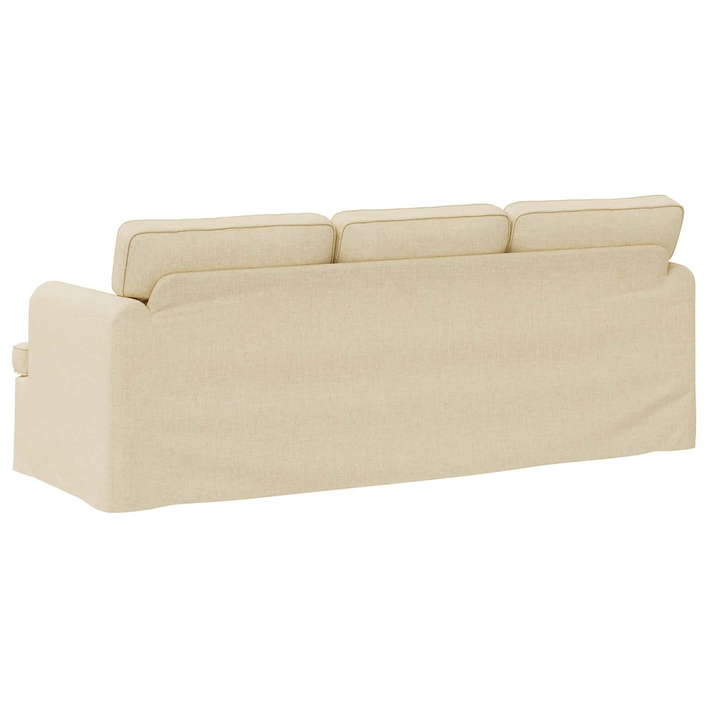 Divano Crema 201 x 80 x 85 cm Tessuto | homemem39