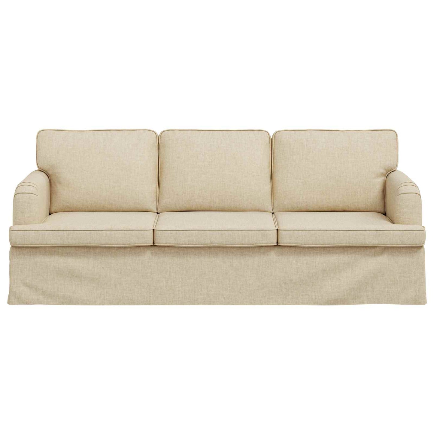 Divano Crema 201 x 80 x 85 cm Tessuto | homemem39