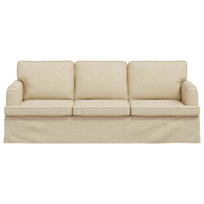 Divano Crema 201 x 80 x 85 cm Tessuto | homemem39