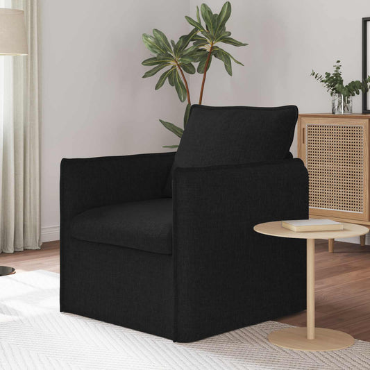 Divano Nero 75 x 82 x 85 cm Tessuto