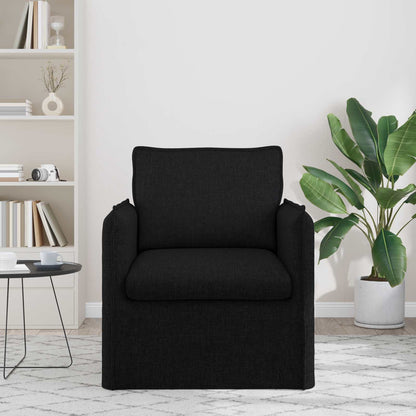 Divano Nero Dimensioni complessive: 75 x 82 x 85 cm (L x P x A) - homemem39