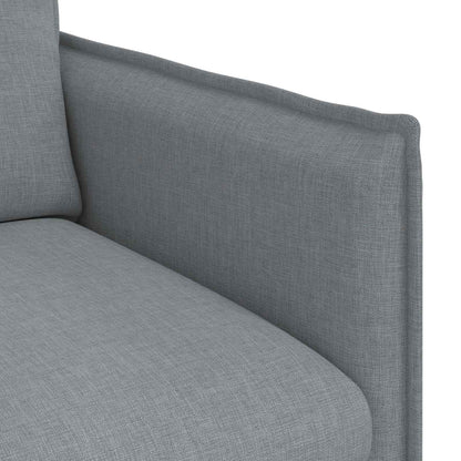 Divano Grigio chiaro 136 x 82 x 85 cm Tessuto