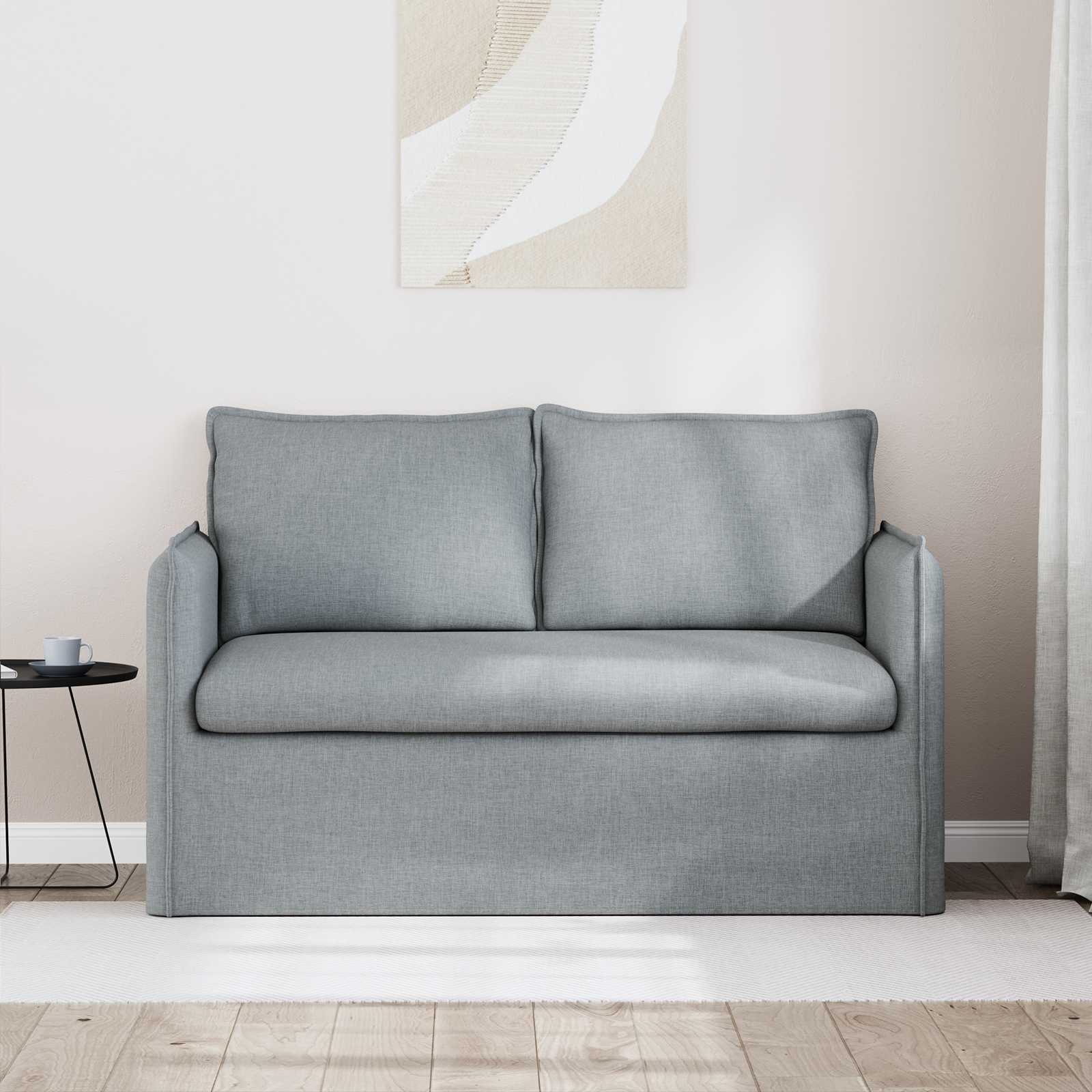 Divano Grigio chiaro 136 x 82 x 85 cm Tessuto | homemem39