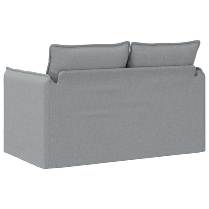 Divano Grigio chiaro 136 x 82 x 85 cm Tessuto
