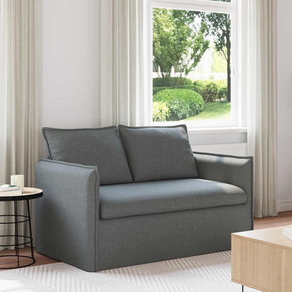 Divano Grigio scuro 136 x 82 x 85 cm Tessuto